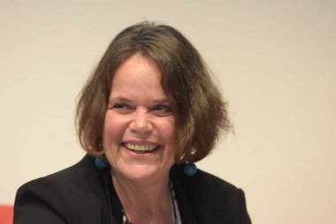 Frankfurt, Almanya. 12 Ekim, 2017. Zsofia yasağı, Frankfurt Bookfair, Macar yazar / Buchmesse Frankfurt 2017