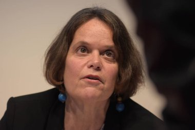 Frankfurt, Almanya. 12 Ekim, 2017. Zsofia yasağı, Frankfurt Bookfair, Macar yazar / Buchmesse Frankfurt 2017