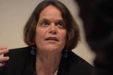 Frankfurt, Almanya. 12 Ekim, 2017. Zsofia yasağı, Frankfurt Bookfair, Macar yazar / Buchmesse Frankfurt 2017