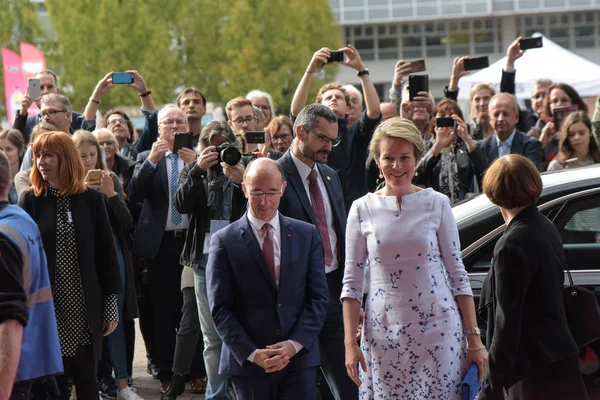 Frankfurt Germany 12Th Oct 2017 Her Majesty Queen Mathilde Belgium — Stock Photo, Image