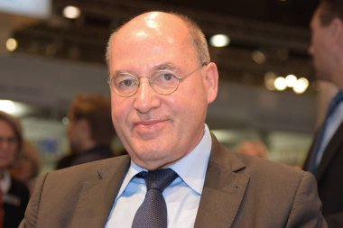 Frankfurt, Almanya. 13 Ekim, 2017. Gregor Gysi (* 1948), Alman siyasetçi (Die Linke) ve yazar, Frankfurt Bookfair / Buchmesse Frankfurt 2017