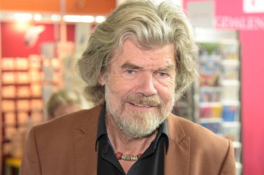 Frankfurt, Almanya. 13 Ekim, 2017. Reinhold Messner (* 1944), İtalyan dağcı, maceraperest, keşfe çıkmak ve yazarın, Frankfurt Bookfair / Buchmesse Frankfurt 2017