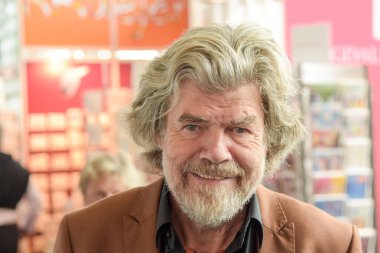 Frankfurt, Almanya. 13 Ekim, 2017. Reinhold Messner (* 1944), İtalyan dağcı, maceraperest, keşfe çıkmak ve yazarın, Frankfurt Bookfair / Buchmesse Frankfurt 2017