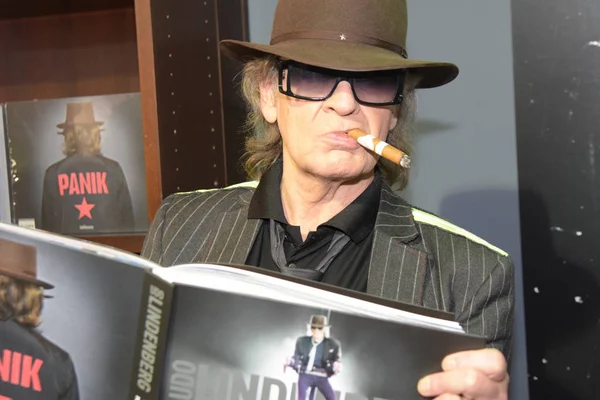 Frankfurt Germany 13Th Oct 2017 Udo Lindenberg Presents His Picture — Stock Photo, Image