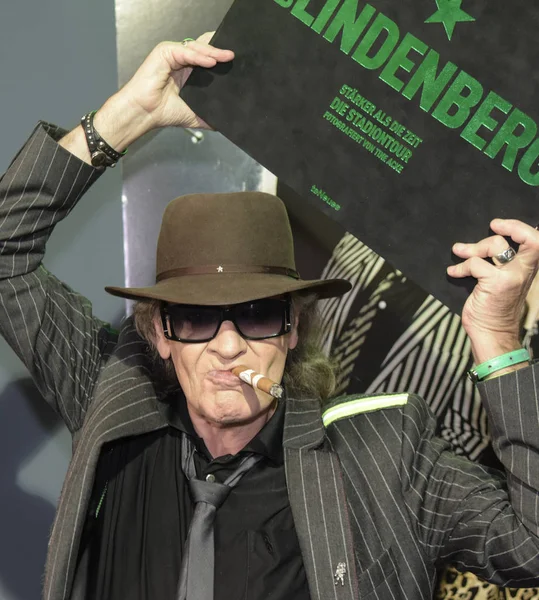 Frankfurt Alemanha Outubro 2017 Udo Lindenberg Apresenta Seu Livro Fotos — Fotografia de Stock