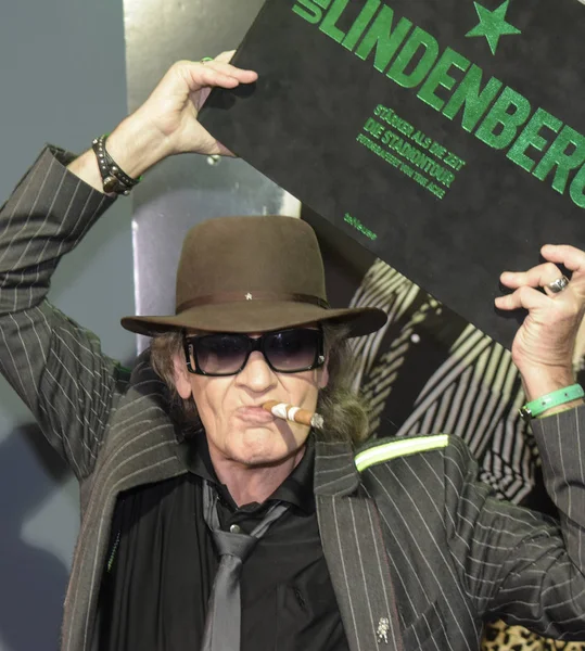 Frankfurt Germany 13Th Oct 2017 Udo Lindenberg Presents His Picture — Stock Photo, Image