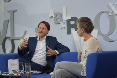 Frankfurt, Germany. 14th Oct, 2017. Rolf Dobelli, swiss writer, Frankfurt Bookfair / Buchmesse Frankfurt 2017