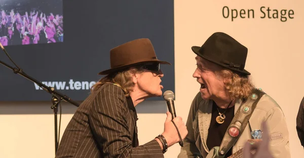 Frankfurt Alemania Octubre 2017 Udo Lindenberg Realiza Concierto Directo Feria — Foto de Stock