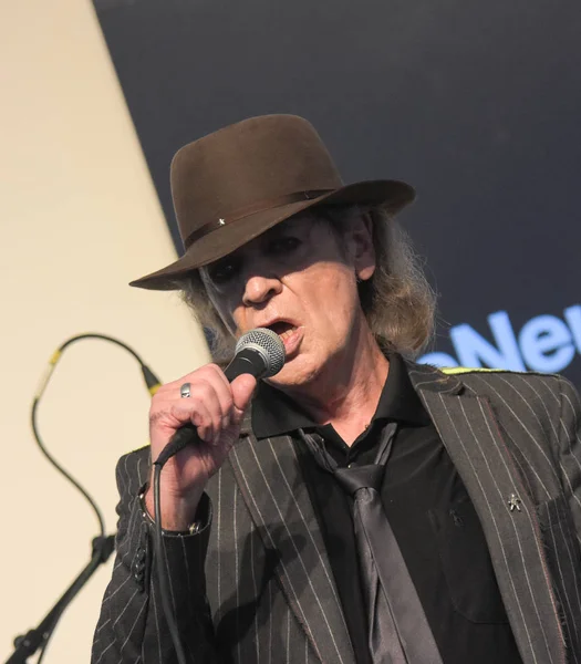 Frankfurt Alemanha Outubro 2017 Udo Lindenberg Realizando Concerto Vivo Frankfurt — Fotografia de Stock