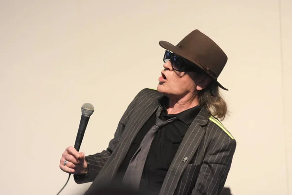 Frankfurt Alemania Octubre 2017 Udo Lindenberg Realiza Concierto Directo Feria — Foto de Stock