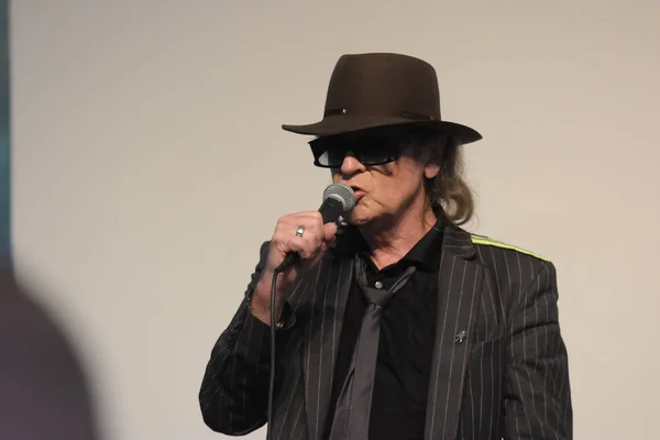 Frankfurt Alemania Octubre 2017 Udo Lindenberg Realiza Concierto Directo Feria — Foto de Stock