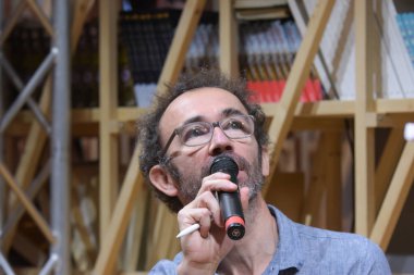 Frankfurt, Germany. 15th Oct, 2017.Marc Boutavant, french illustrator (Ariol), Frankfurt Bookfair / Buchmesse Frankfurt 2017