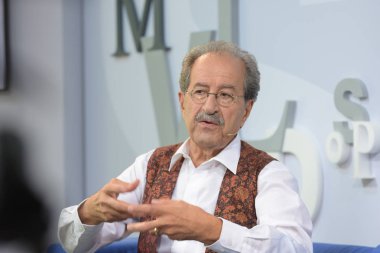 Frankfurt, Germany. 15th Oct, 2017. Rafik Schami (* 1946), syrian-german writer, Frankfurt Bookfair / Buchmesse Frankfurt 2017