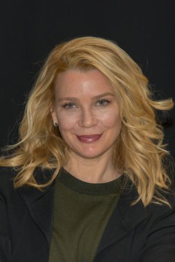 Dortmund, Almanya - 8 Nisan: Hafta sonu cehennem, bir iki gün (Nisan 7-8 2018) korku temalı fan kongre, oyuncu Laurie Holden (The Walking Dead, The X-Files, Silent Hill).