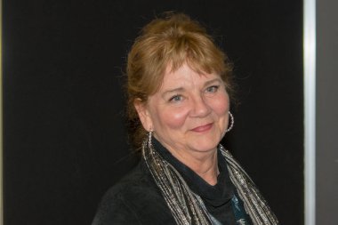 Dortmund, Almanya - 8 Nisan: Oyuncu Betsy Baker (Evil Dead), hafta sonu cehennem, bir iki gün (Nisan 7-8 2018) korku temalı fan kongre.