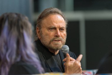 Dortmund, Almanya - 8 Nisan: Aktör Franco Nero (Django, Django zincirsiz, John fitil 2, ölmek zor 2), hafta sonu cehennem, bir iki gün (Nisan 7-8 2018) korku temalı fan kongre.