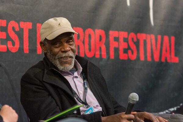 DORTMUND, GERMANY - APRIL 8: Actor Danny Glover (Lethal Weapon, SAW, Predator) at Weekend of Hell, a two day (April 7-8 2018) horror-themed fan convention.