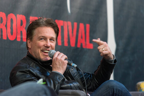 DORTMUND, GERMANY - APRIL 8: Actor Lochlyn Munro (Freddy vs. Jason, Scary Movie, Charmed, Riverdale) at Weekend of Hell, a two day (April 7-8 2018) horror-themed fan convention.