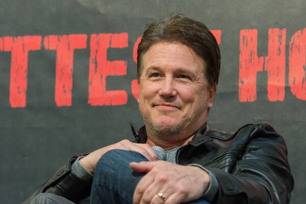 DORTMUND, GERMANY - APRIL 8: Actor Lochlyn Munro (Freddy vs. Jason, Scary Movie, Charmed, Riverdale) at Weekend of Hell, a two day (April 7-8 2018) horror-themed fan convention.