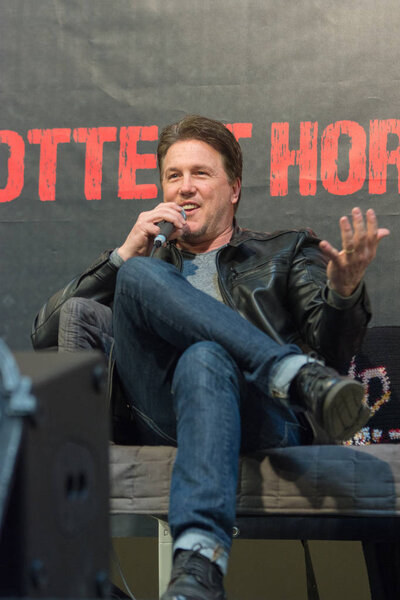 DORTMUND, GERMANY - APRIL 8: Actor Lochlyn Munro (Freddy vs. Jason, Scary Movie, Charmed, Riverdale) at Weekend of Hell, a two day (April 7-8 2018) horror-themed fan convention.