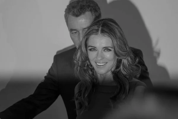 Frankfurt Alemania Feb 2017 Ambiente Actriz Modelo Elizabeth Hurley Royals — Foto de Stock