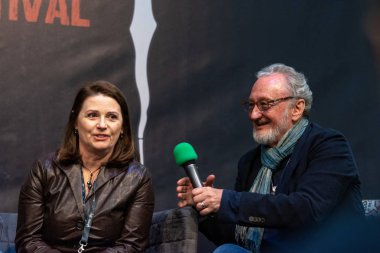 Dortmund, Almanya - 3 Kasım 2018: Joann Willette ve Robert Englund, hafta sonu cehennem 2018, bir iki gün (Kasım 3-4 2018) korku temalı fan kongre.