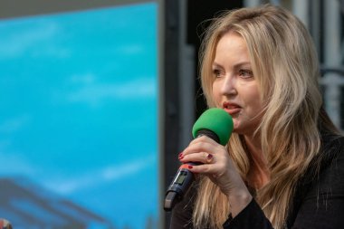 Dortmund, Almanya - 3 Kasım 2018: Salı Knight (* 1969, ABD'li oyuncu, A Nightmare on Elm Street 4) hafta sonu, cehennem 2018, bir iki gün (Kasım 3-4 2018) korku temalı Kongre fan..