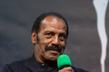 Dortmund, Almanya - 3 Kasım 2018: Fred Williamson (* 1938, Amerikan futbolu oyuncusu ve aktör, From Dusk Till Dawn, şerefsiz piçler), hafta sonu cehennem 2018