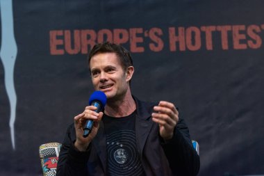 Dortmund, Almanya - 3 Kasım 2018: Garret Dillahunt (* 1964, ABD'li sinema oyuncusu, yürüyen ölüler, hayır ülke yaşlı adamlar, yetenekli için korku), hafta sonu cehennem 2018