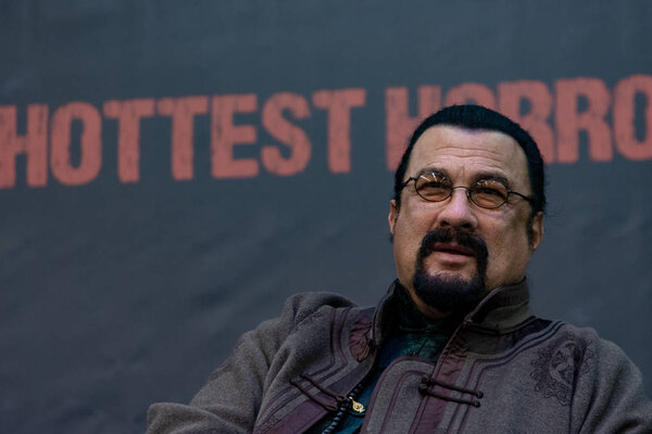 DORTMUND, GERMANY - November 3rd 2018: Steven Seagal (*1952, American actor, martial artist, and film producer - Red Alert, Nico, Deadly Revenge) at Weekend of Hell 2018