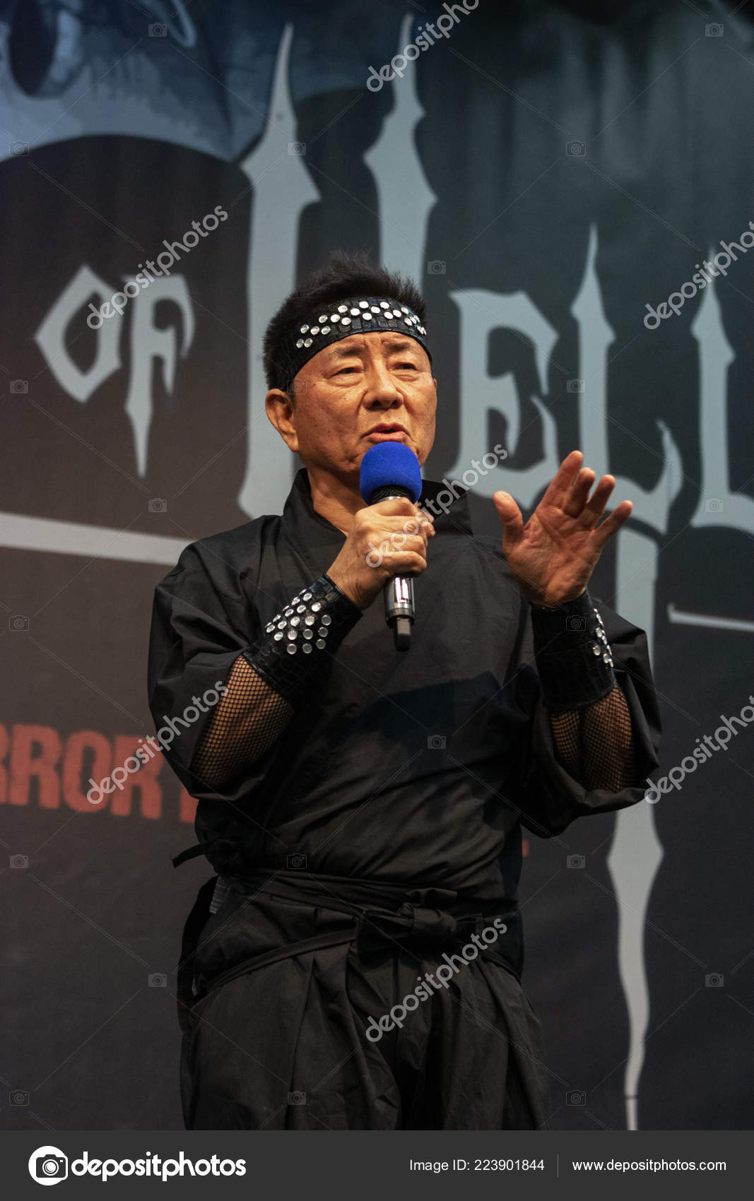 dortmund germany november 3rd 2018 sho kosugi 1948 japanese actor