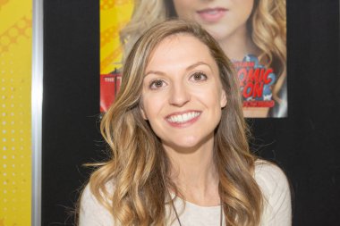 Dortmund, Almanya - 1st Aralık 2018: Maude Hirst (* 1990, İngiliz sinema oyuncusu) Alman Comic Con Dortmund adlı iki günde fan kongre