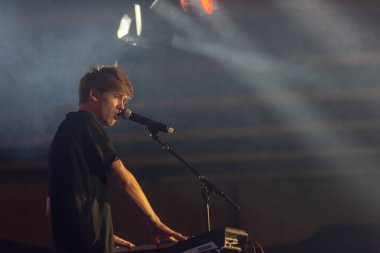 Dortmund, Almanya - 1st Aralık 2018: Nickelodeon Slimefest 2018, ilk Slimefest Almanya, Jannik Brunke (Alman şarkıcı/müzisyen ve youtube yıldız)