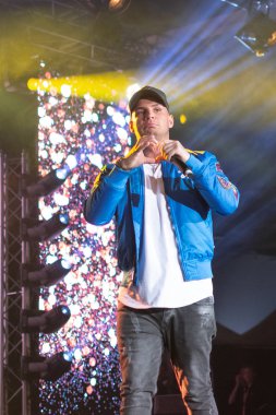 Dortmund, Almanya - 1st Aralık 2018: Nickelodeon Slimefest 2018, ilk Slimefest Almanya, Pietro Lombardi (Alman şarkıcı)