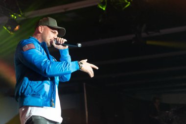 Dortmund, Almanya - 1st Aralık 2018: Nickelodeon Slimefest 2018, ilk Slimefest Almanya, Pietro Lombardi (Alman şarkıcı)