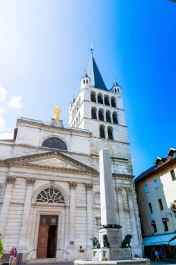 Annecy, Fransa - 7 Eylül 2018: Açık görüş-in glise Notre Dame de Liesse. Auvergne-Rohne-Alpes bölgesi güneydoğu Fransa'da bulunan, Annecy kez Alpler Venedik denir