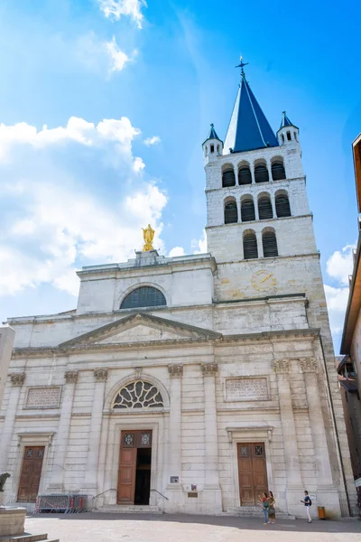 Annecy Francia Settembre 2018 Veduta Frontale Dello Scorcio Notre Dame — Foto Stock