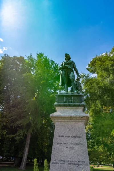 Аннесі Франція 2018 Вересня Статуя Клод Луї Berthollet Les Jardins — стокове фото