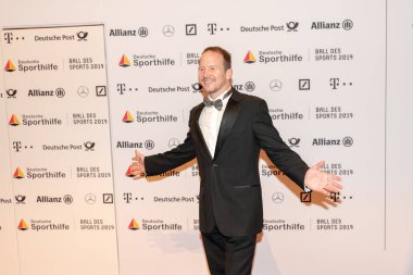 Wiesbaden, Almanya - 2 Şubat 2019: Christian Keller (* 1972, Alman yüzücü) top des spor 2019