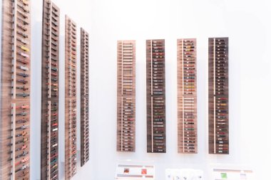 Frankfurt, Almanya. 11 Şubat 2019. Ambiente gösterimler Ticaret Fuarı 2019: Japonya stili, yemek çubukları. Önde gelen bir tüketim malları ticaret daha fazla 4300 katılımcı ve 130.000 + profesyonel ziyaretçiler ile Fuarı Ambiente olduğunu.