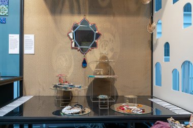 Frankfurt, Almanya. 11 Şubat 2019. Ambiente gösterimler Ticaret Fuarı 2019: Hindistan, konuğu için özel tanıtım onur 2019. Önde gelen bir tüketim malları ticaret daha fazla 4300 katılımcı ve 130.000 + profesyonel ziyaretçiler ile Fuarı Ambiente olduğunu.