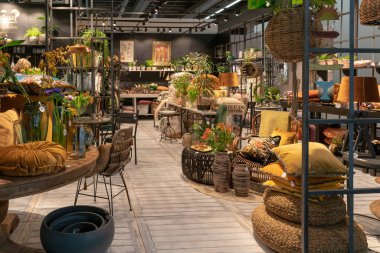 Frankfurt, Almanya. 11 Şubat 2019. Ambiente gösterimler Ticaret Fuarı 2019: İsveç firması Miljgarden tarafından ürünlerin tanıtımı. Önde gelen bir tüketim malları ticaret daha fazla 4300 katılımcı ve 130.000 profesyonel ziyaretçiler ile Fuarı Ambiente olduğunu.