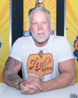 Dortmund, Almanya - 13 Nisan 2019: Kevin Nash (*1959, ABD'li profesyonel güreşçi, basketbolcu ve aktör) German Comic Con Dortmund Spring Edition'da iki günlük bir hayran kongresinde