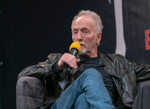 DORTMUND, GERMANY - April 13th 2018: Tobin Bell (*1942, American actor) at Weekend of Hell Spring Edition 2019, a two day (April 13-14 2019) horror-themed fan convention.