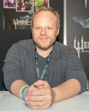 Dortmund, Almanya - 13 Nisan 2018: Brandon Crane (Aktör - Stephen King's It) Weekend of Hell Spring Edition 2019'da, iki gün (13-14 Nisan 2019) korku temalı hayran kongresi.