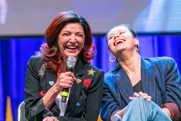 Bonn Německo Červen 2019 Shohreh Aghdashloo Frankie Adams Fedcon Čtyřdenní — Stock fotografie