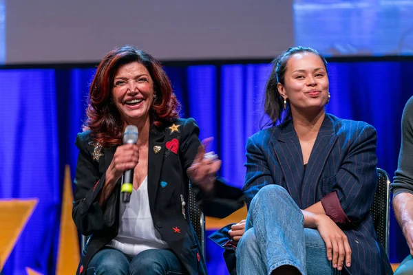 Bonn Alemania Junio 2019 Shohreh Aghdashloo Frankie Adams Fedcon Una — Foto de Stock