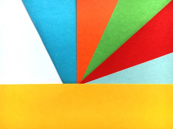 Δημιουργικό Φόντο Φύλλων Χαρτιού Πολύχρωμα Γεωμετρικά Σχήματα Κατασκευασμένα Προμήθειες Shool — Φωτογραφία Αρχείου