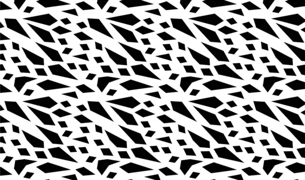 Abstract Pattern Design Black White Inspired Sharp Fragments Glass Vector — Stock Vector