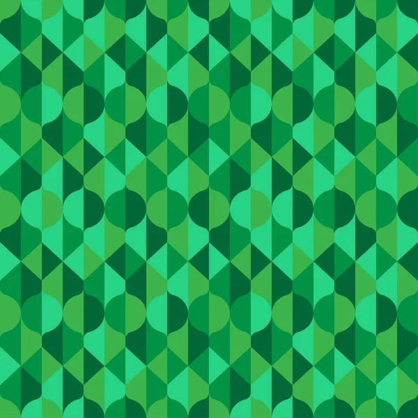 Abstrato Natureza Inspirada Padrão Tons Verdes Design Padrão Sem Costura — Vetor de Stock